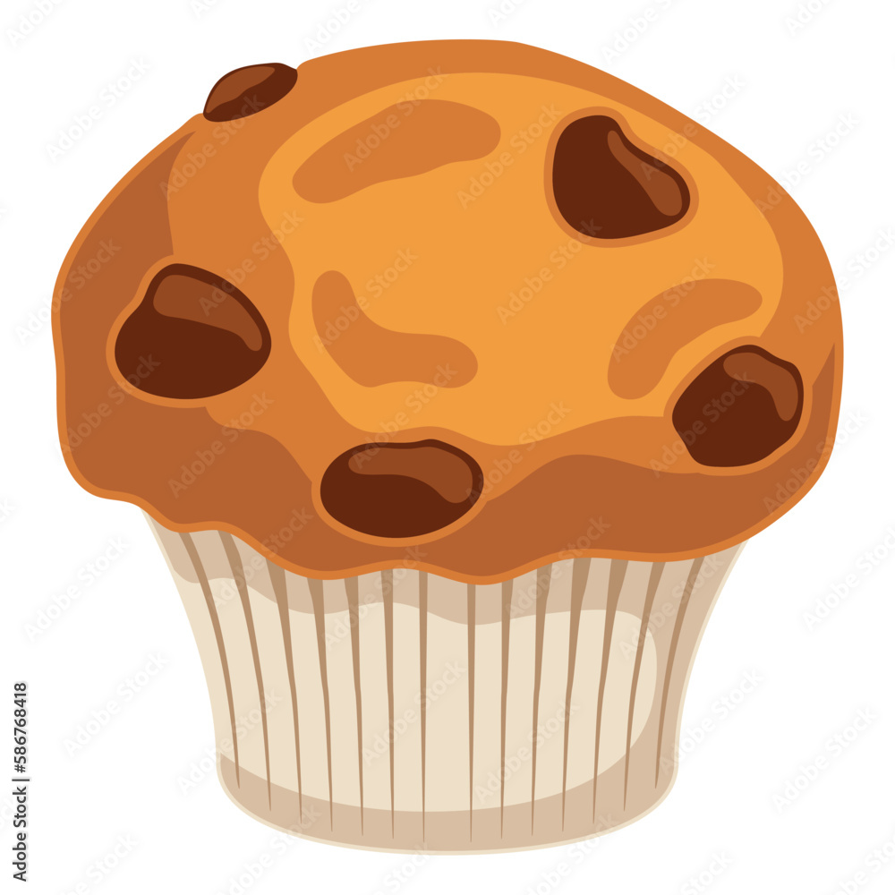 Baked chocolate muffin Baked chocolate muffin