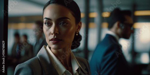 Portrait of a businesswoman made with Generative AI