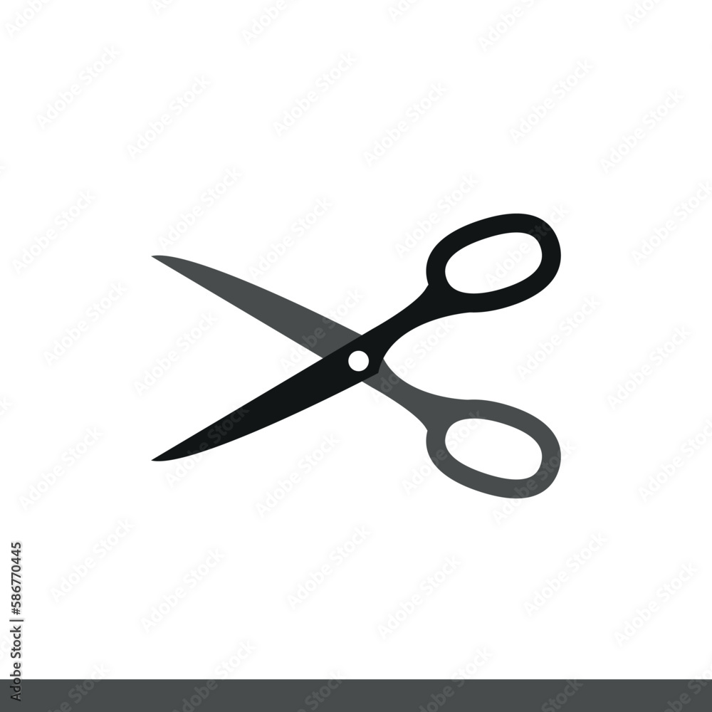 Scissors icon vector. Cut. Cutting Scissors. 