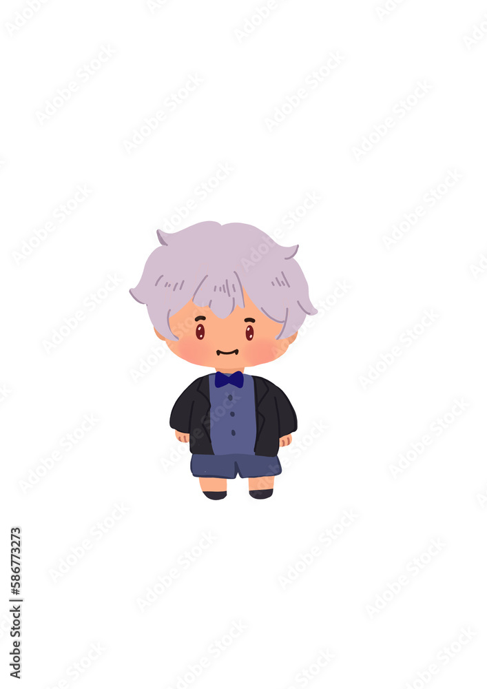 the little prince with white hair