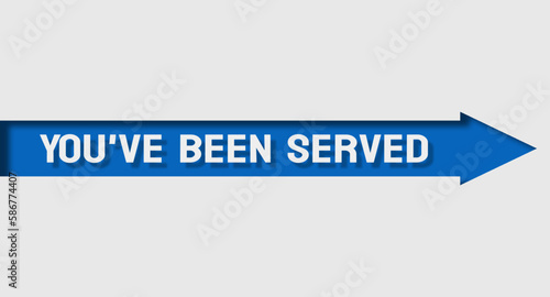 You've Been Served: Notification of a legal lawsuit or court order.