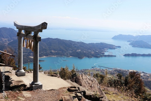 倉岳神社から見下ろす天草の風景