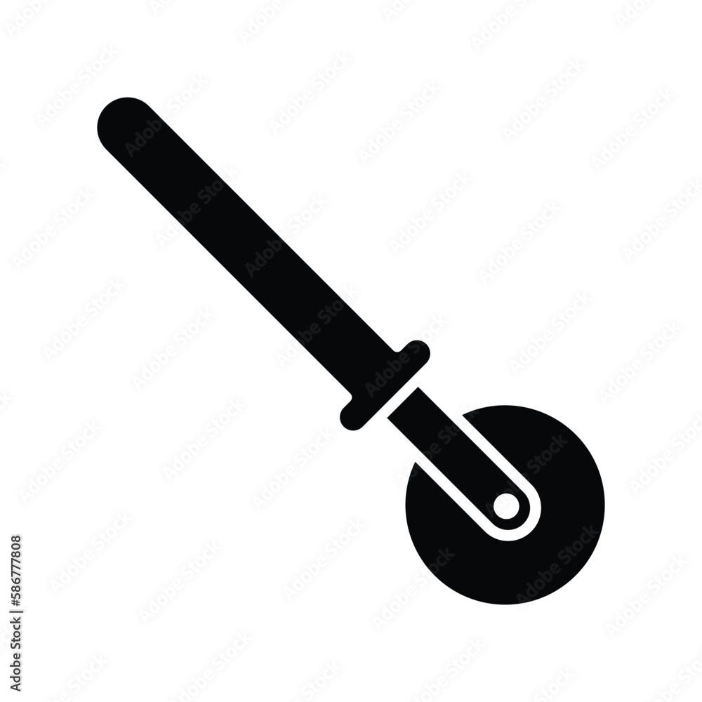 Pizza cutter icon vector on trendy design Pizza cutter icon vector on trendy design