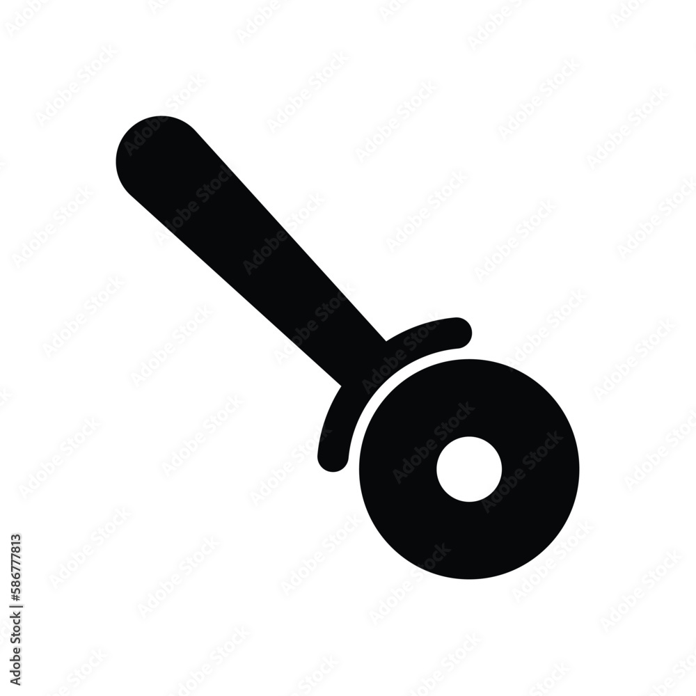 Pizza cutter icon vector on trendy design Pizza cutter icon vector on trendy design