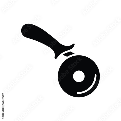 Pizza cutter icon vector on trendy design