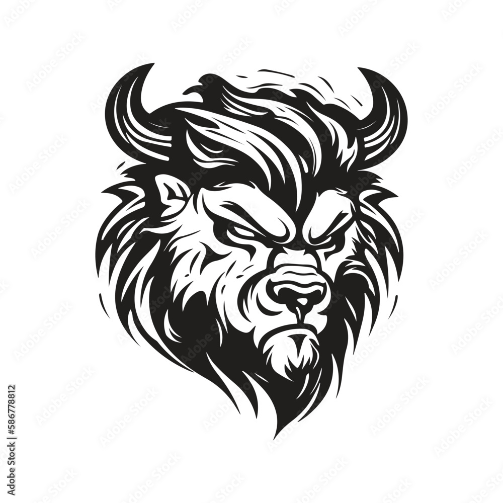 Obraz premium beast, vector concept digital art, hand drawn illustration