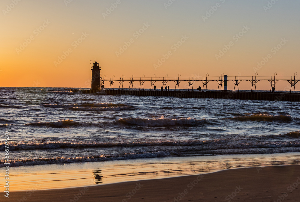 sunset at the beach