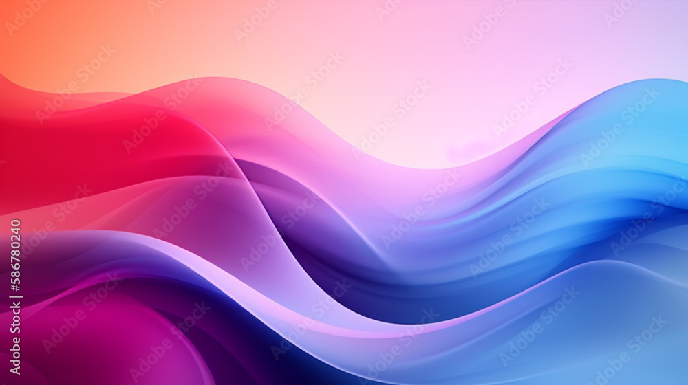 abstract wave gradient background, generative ai abstract wave gradient background, generative ai