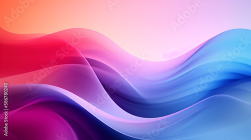abstract wave gradient background  generative ai