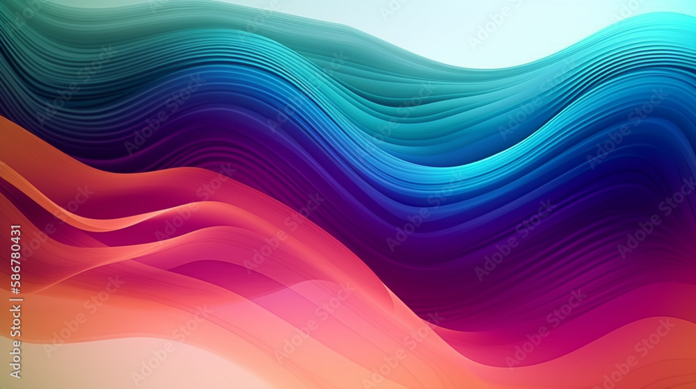 abstract wave gradient background, generative ai abstract wave gradient background, generative ai