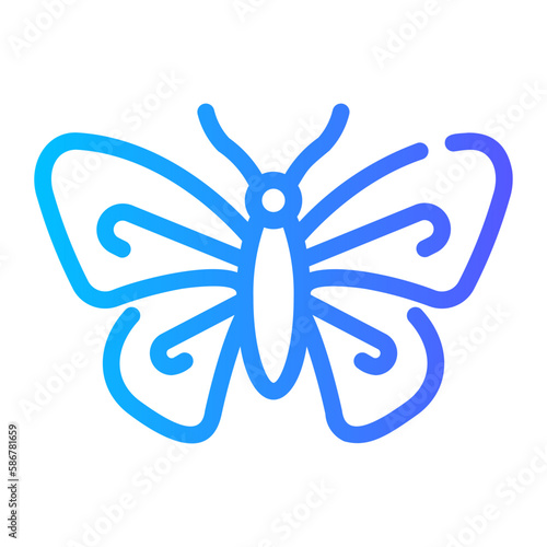 butterfly gradient icon