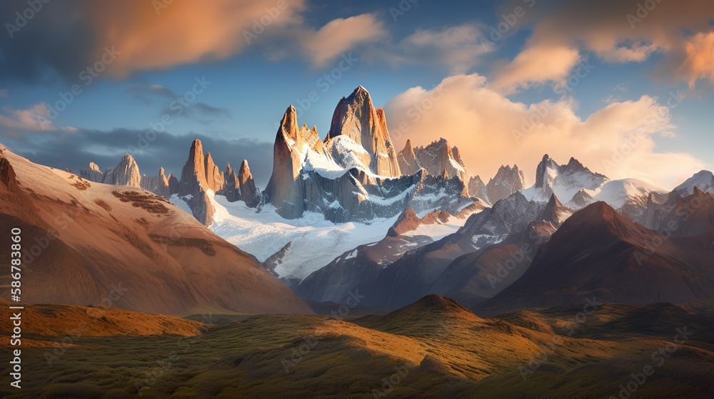 Naklejka premium Majestic Mountains
