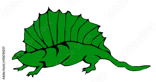 vector illustration of a dinosaur
