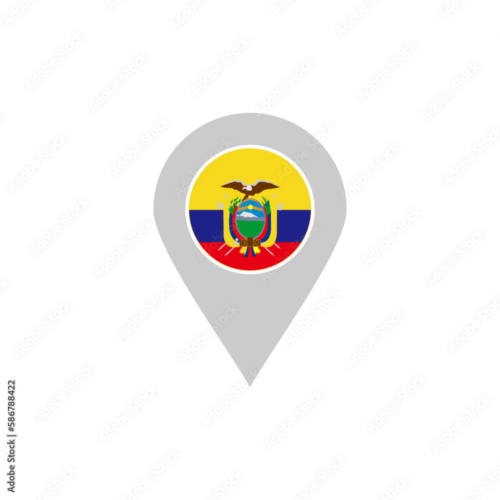 Ecuador flags icon set, Ecuador independence day icon set vector sign symbol Ecuador flags icon set, Ecuador independence day icon set vector sign symbol