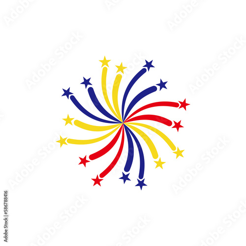 Ecuador flags icon set, Ecuador independence day icon set vector sign symbol