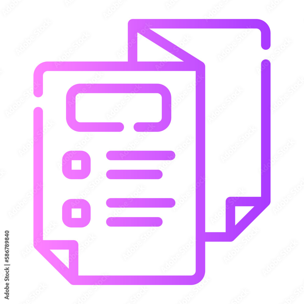 brochure gradient icon