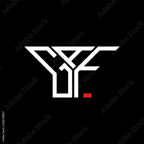 GAF letter logo creative design with vector graphic, GAF simple and modern logo.