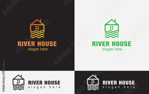 River House Logo Design Vector art eps