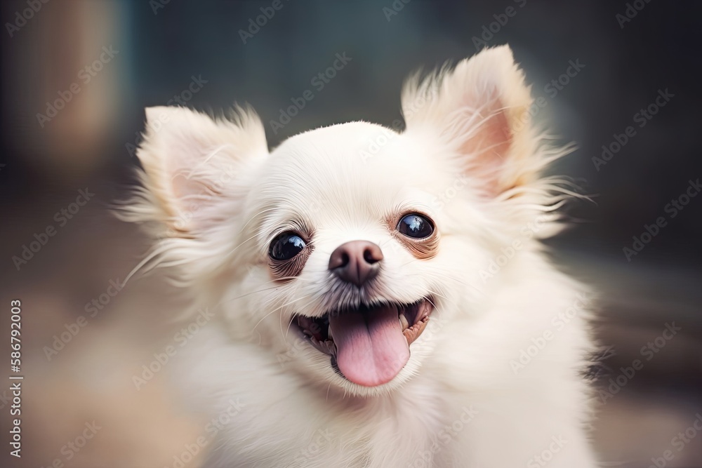 happy adorable dog. Generative AI happy adorable dog. Generative AI