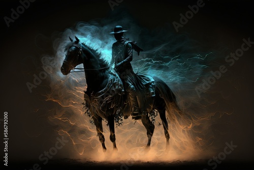 Spectral horseman © zwbookworm