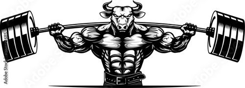 Gym Bull Ilustration