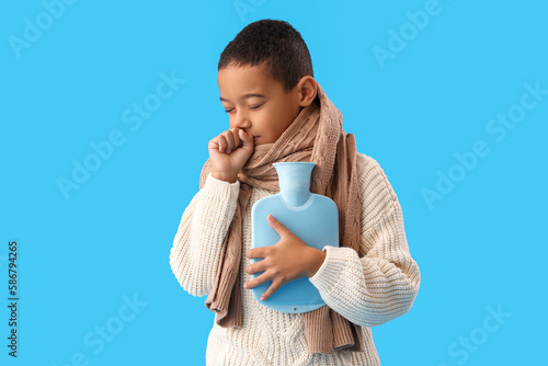 Ill African-American boy wi...