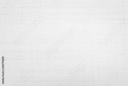 Fabric sack canvas woven texture background in pattern light white color blank. Natural gauze linen, carpet wool and cotton cloth textile textured.