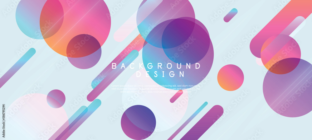 Round shapes, circles and rings composition. Business or technology design for wallpaper, banner, background, landing page, wall art, invitation, prints