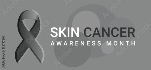 Skin cancer awareness month may. template  background, banner, card, poster. vector illustration.