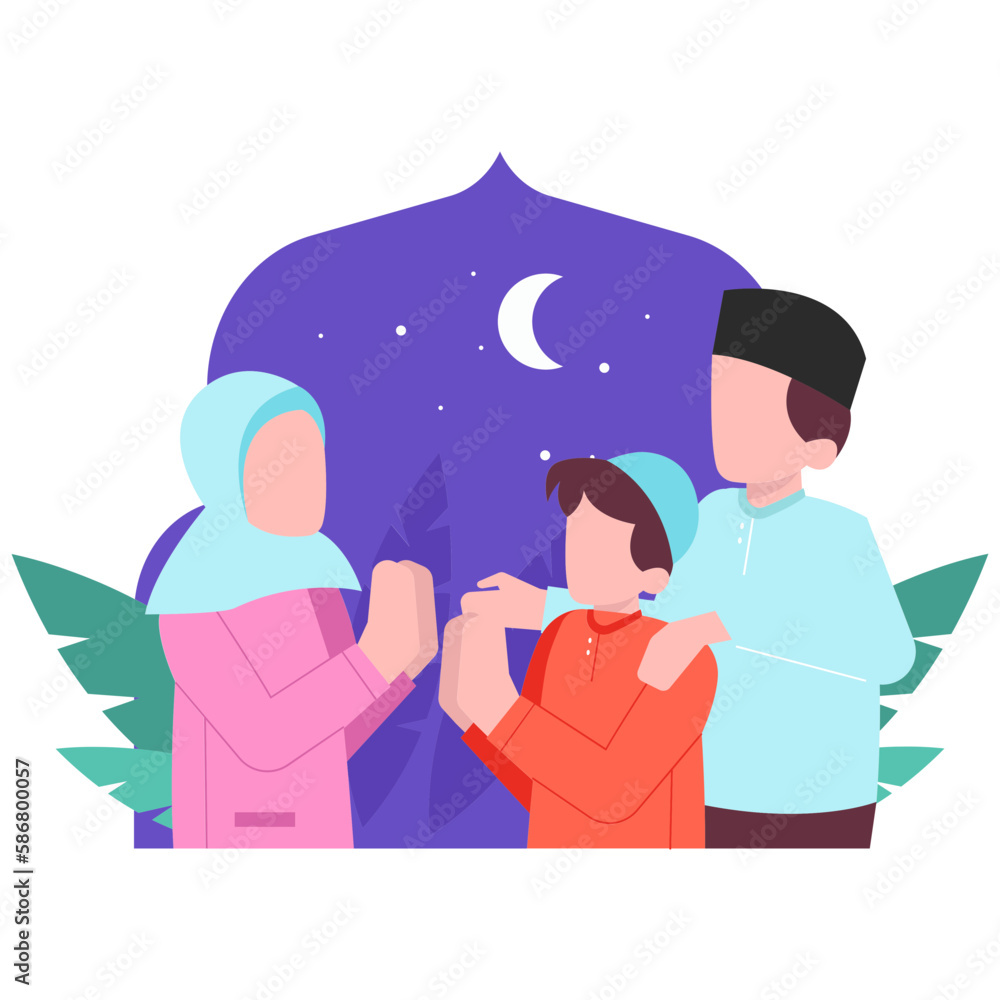 Family.svg Eid Al-Fitr 2D Color Illustrations
