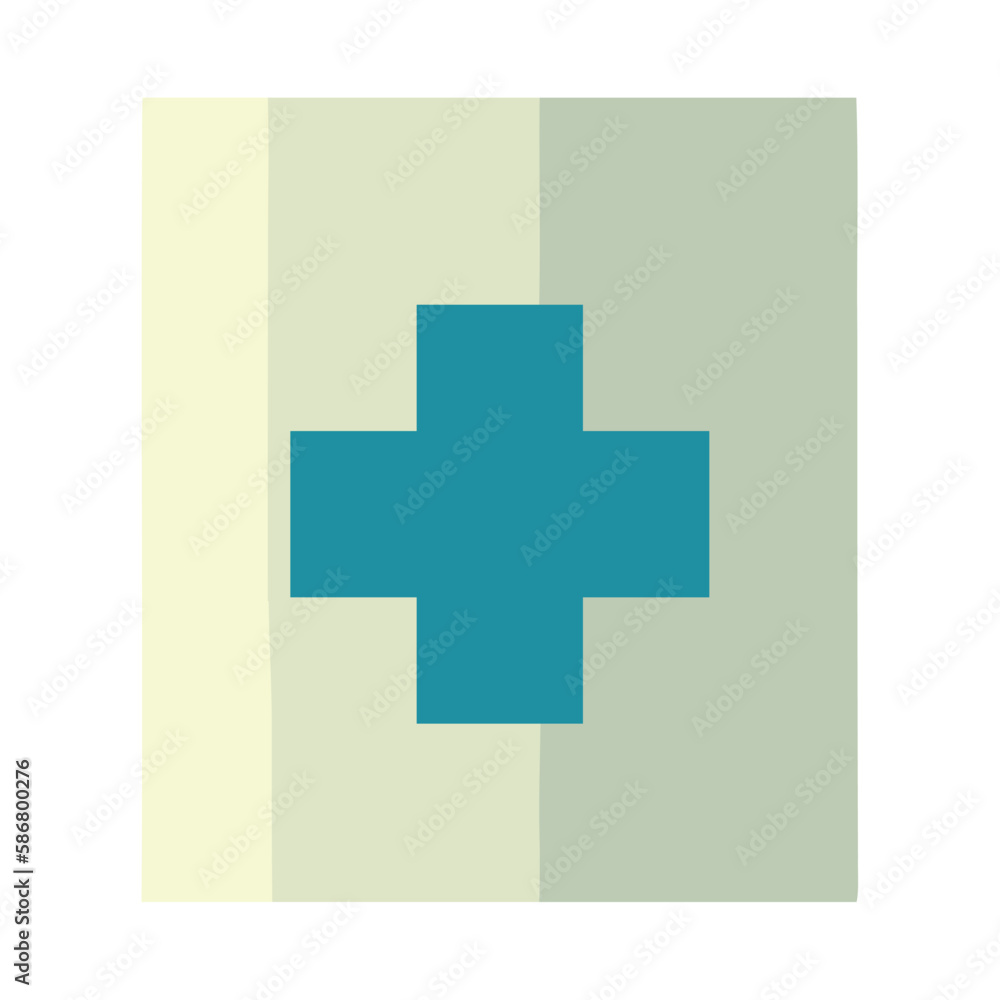 Obraz premium Healthy medical symbol with blue cross