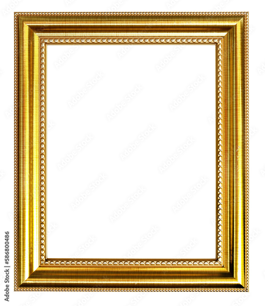 golden picture frame on transparent background png file golden picture frame on transparent background png file