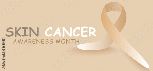 Skin cancer awareness month may. template  background, banner, card, poster. vector illustration.