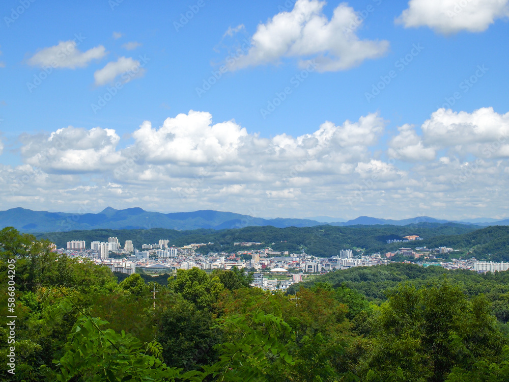 View of the city of korea country