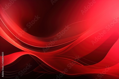 Red abstract background. Generative AI.