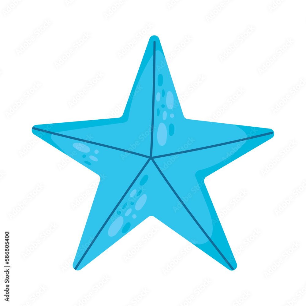 Fototapeta premium blue starfish animal sealife
