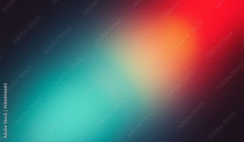 Light blue, orange and magenta pastel colors with gradient texture for web banner and hot sale. Abstract color gradient background, film grain texture, blurred orange gray white free forms on black. - obrazy, fototapety, plakaty 