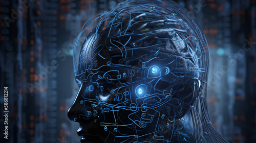 Technological Marvel  Cybernetic Brain and Android Interface