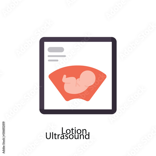 Ultrasound Vector Flat Icons. Simple stock illustration stock