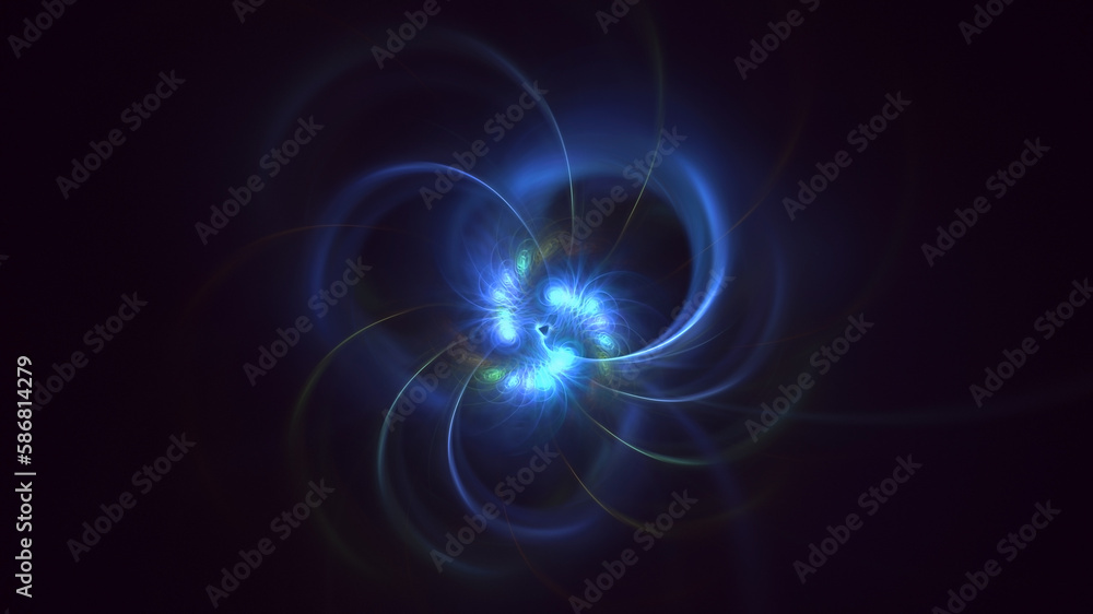 3D rendering abstract multicolor fractal light background 3D rendering abstract multicolor fractal light background