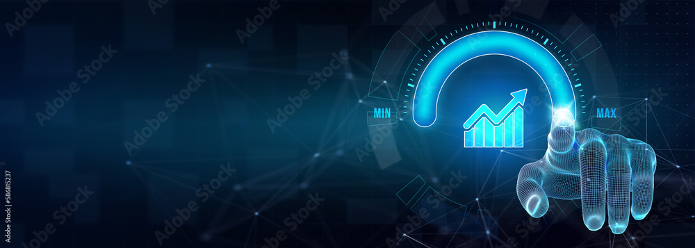 Business, Technology, Internet and network concept. Financial Graph. Stock Market chart. Forex Investment. 3d illustration Business, Technology, Internet and network concept. Financial Graph. Stock Market chart. Forex Investment. 3d illustration