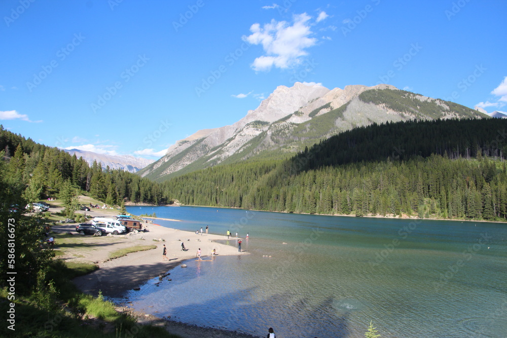 lake in the mountains, Banff National Park, Alberta