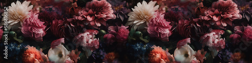 Aesthetically pleasing wallpaper featuring a stunning arrangement of colorful flowers.