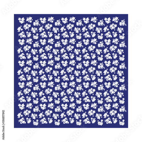 White cats paw on an blue background vector image vector js