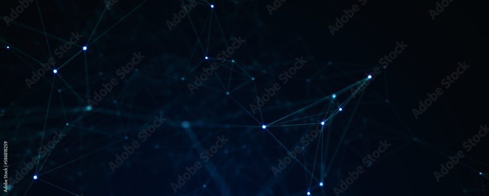 Abstract digital background with cybernetic particles. Illustration Abstract digital background with cybernetic particles. Illustration
