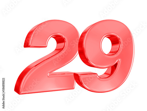 29 Red Number 