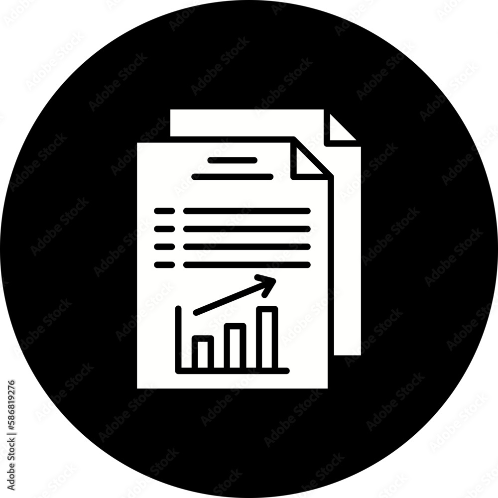 Growth Glyph Inverted Icon Growth Glyph Inverted Icon