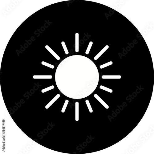 Brightness Glyph Inverted Icon