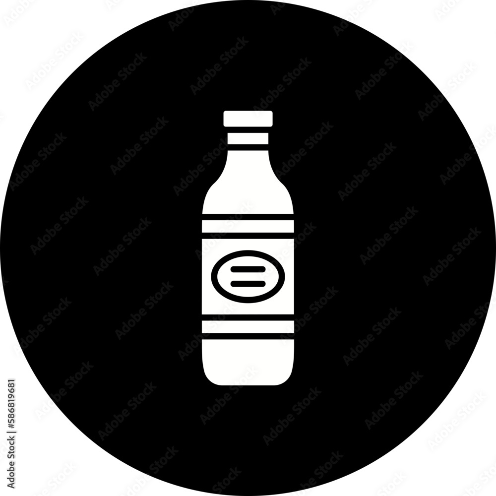 Bottle Glyph Inverted Icon Bottle Glyph Inverted Icon