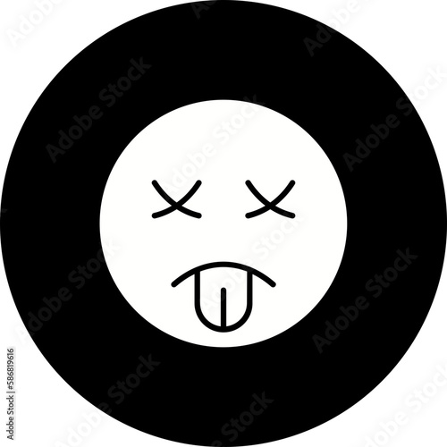 Knocked Out Glyph Inverted Icon